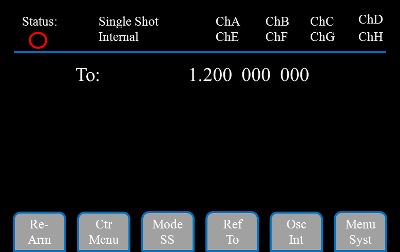 577 System menu in Single Shot mode