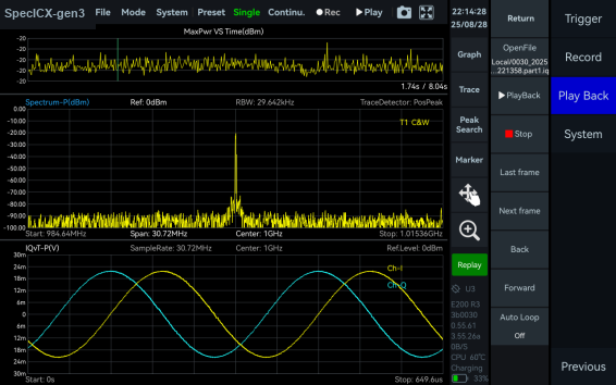 SpecICX-gen3 screenshot: FM Demodulation